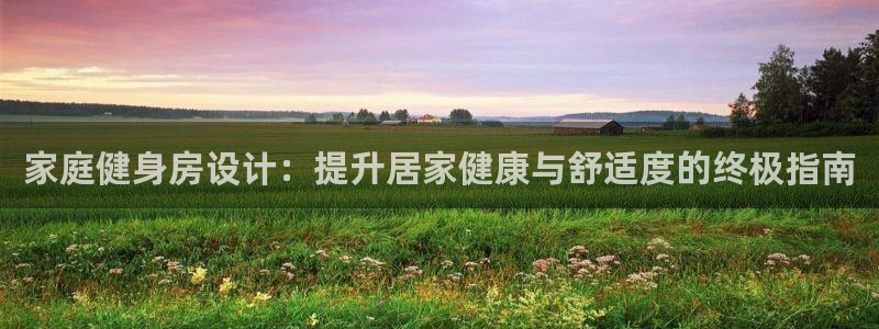 星欧娱乐总代.直开.中国：家庭健身房设计：提升居家健