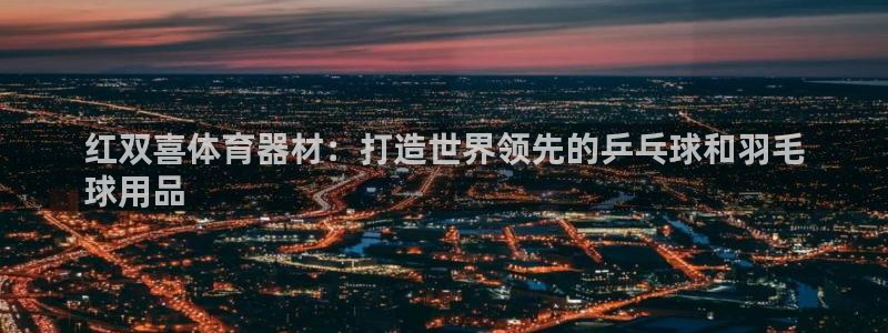 星欧娱乐的官方版本更新内容有哪些：红双喜体育器材：打
