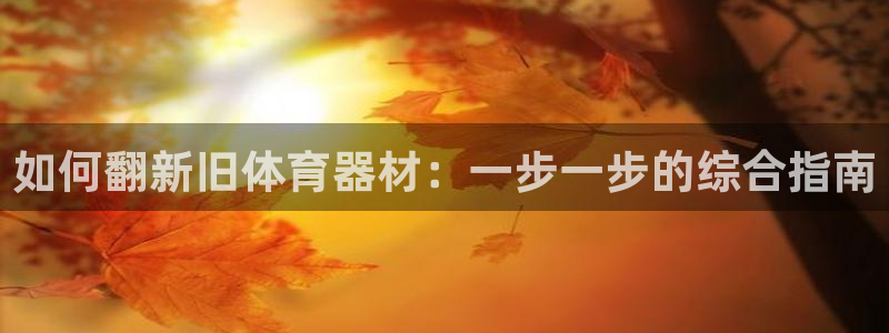 星澳娱乐公司怎么样：如何翻新旧体育器材：一步一步的综